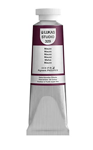 Lukas Studio Artist Oil Color Paints - High-pigment oil paint made with natural binder for artist, painting, & more! - [Mauve - 37 mL] - color: Mauve, size: 1.3 Fl Oz (Pack of 1)