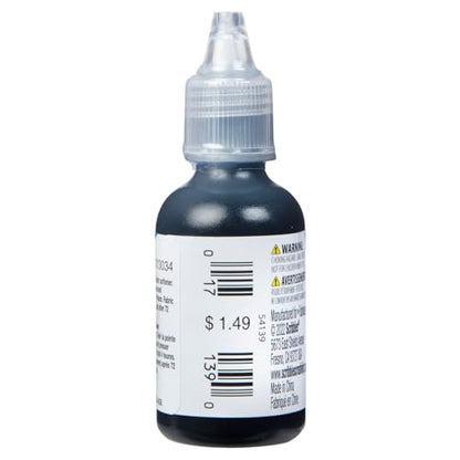 Scribbles 1oz 3D Fabric Paint, Shiny Black - color: Black, size: 1 Fl Oz (Pack of 1)