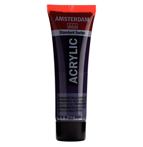 Amsterdam Standard Series Acrylic Tube 20ml Permanent Blue Violet 568 (17045680) - color: Permanent Blue Violet, size: 0.67 Fl Oz (Pack of 1)