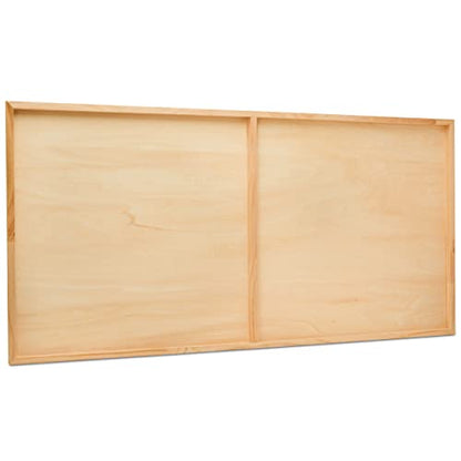 Birch Painting Panel 18 x 36 x 3/4-inch, Large Wood Canvas Boards for Painting, Blank Sign for Wall Art Sets, by Woodpeckers - size: 18 x 36