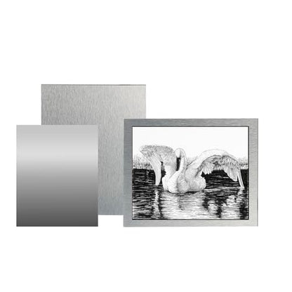 AlumaComp Aluminum Archival Painting & Mounting Panel 6x18, 6 Pack, Double-Sided, 100% Archival, Acid-Free, 4mm Thick, for All Media - size: 6"x18"