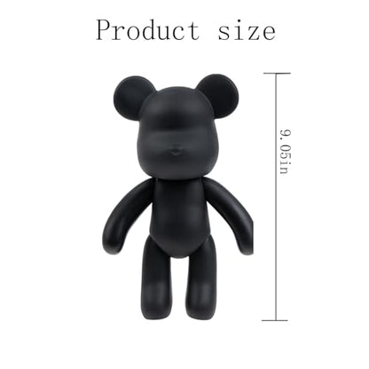 Fluid Bear 9 inch Black Mold Figure for Drip Pour Bear Painting and Home Decoration