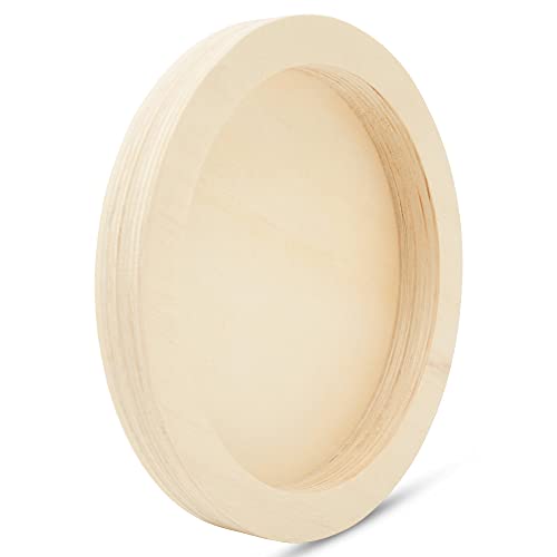 Circle Wood Panel 8-3/16 inch Diameter, Pack of 1 Round Canvas Boards, Unfinished Wooden Trays for Crafts & Painting, by Woodpeckers - size: 8-3/16 inch