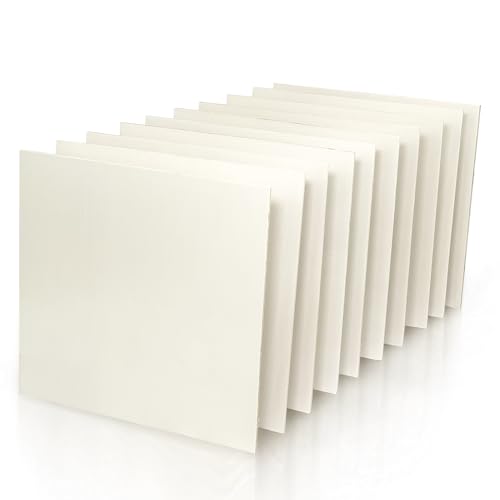 1/16" White | Maker Boards Colors Line of Double Sided Painted Basswood Plywood Sheets, 12x12 inches, 1/16th and 1/8th Thickness, 17 Colors Available, Laser Safe, Diode Laser Compatible. - color: White | 10 Sheets, size: 1/16