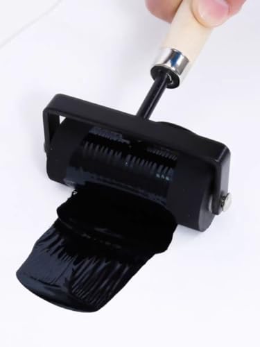 Paint Rollers， 1 PCS Rubber Brayer Roller Glue Roller Soft Ink Printing Roller Paint and Ink Roller Tool Applicator for Printmaking Stamping and Scrapbooks(8-inch) - size: 8-inch
