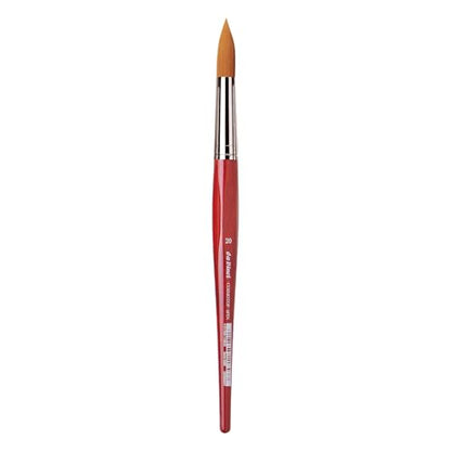 da Vinci Watercolor Series 5580 CosmoTop Spin Paint Brush, Round Synthetic with Red Handle, Size 20 (5580-20) - size: Size 20, style: Round