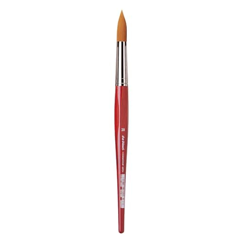 da Vinci Watercolor Series 5580 CosmoTop Spin Paint Brush, Round Synthetic with Red Handle, Size 20 (5580-20) - size: Size 20, style: Round
