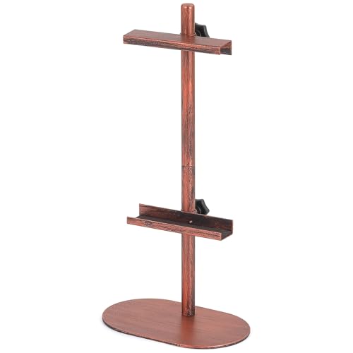 Picture Easels for Display, Adjustable Tabletop Easel for Picture Frames up to 17.5", Metal Art Display Stand for Painting Signs Photos, Antique Easel Stands with Base for Home Office Galleries