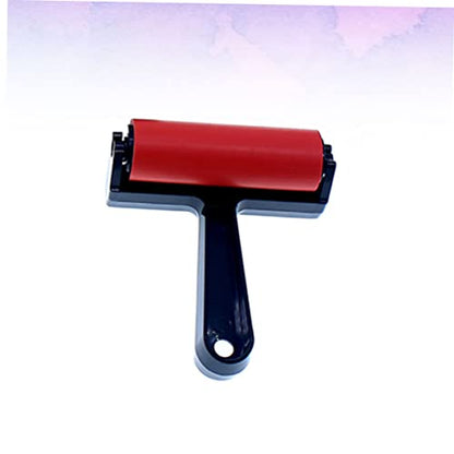 Ink Roller Tool Rubber Roller Brush for Art Long Handle Versatile Sponge Paint Brush for Printmaking - size: 13*21.5cm