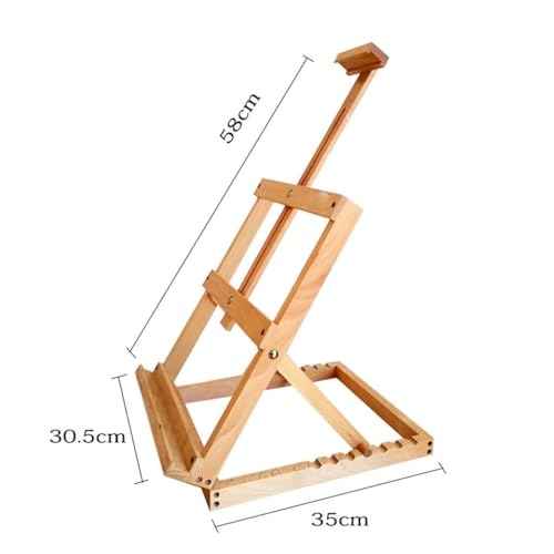 Heavy Duty Adjustable Tabletop Easel H-Frame, Artist Drawing & Sketching Easel, Studio Art Supplies with 7 Height Settings