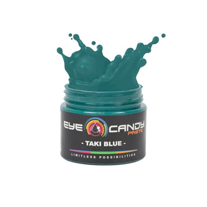 Eye Candy Taki Blue Resin Pigment Paste – Highly Pigmented Epoxy Color, 2 oz, Solid Non-Metallic, Mixable for Custom Shades - color: Taki Blue