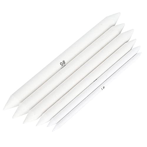 SUNGOOYUE Shading Tools for Drawing, Paper Blending Stumps and Tortillions Set, 6pcs Art Blender for Sketch Doodle Shading, Drawing Pencils Tool for Artists Students