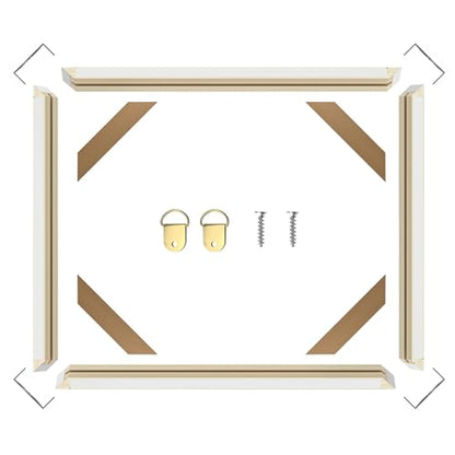 DIY Wood Canvas Stretcher Bars Kit 12" x 20", 1.25” Depth Gallery Wrapped Canvas Frame Kit for Oil Painting, Prints, Sturdy Wooden Frame for Wall Art, Easy Assembly, Made in USA - size: 12"X20"
