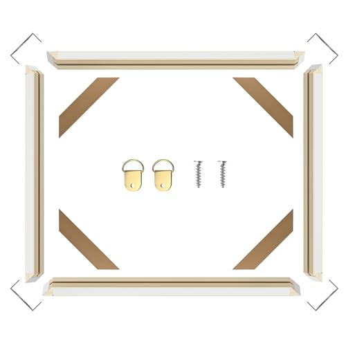 DIY Wood Canvas Stretcher Bars Kit 11" x 16", 1.25” Depth Gallery Wrapped Canvas Frame Kit for Oil Painting, Prints, Sturdy Wooden Frame for Wall Art, Easy Assembly, Made in USA - size: 11"x16"