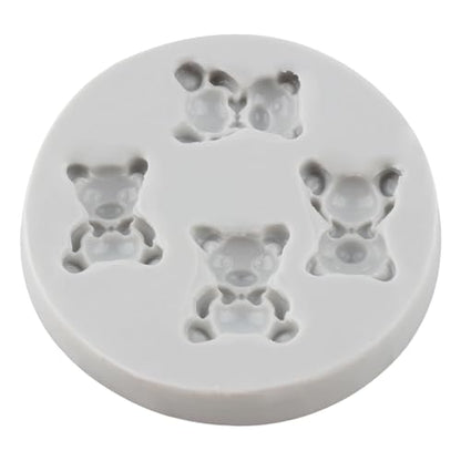Cute Bear Polymer Clay Mold Bear Silicone Molds for DIY Crafts Epoxy Resin Casting Air Dry Polymer Clay Plaster Jewelry Making - color: Style D