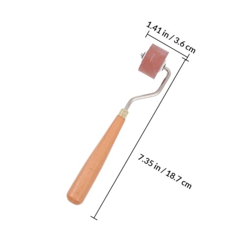 ifundom 2pcs Rubber Printing Roller Set for Crafting and Art Smooth Inking Roller Tool for Beginners for Printmaking and Painting