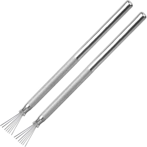 2 PCS Clay Scoring Tools, Stainless Steel Pottery Tool Polymer Clay Tools | Air Dry Clay Tools for Texturing Sculpting