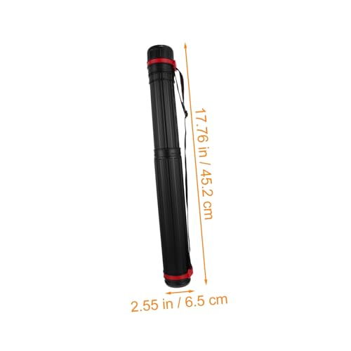 NUOBESTY Thickened Telescoping Poster Tube with Shoulder Strap Expandable Artwork Carrying Case for Drawings Blueprints and Documents Secure Spiral Seal Storage Tube