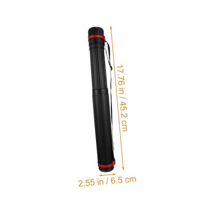 NUOBESTY Thickened Telescoping Poster Tube with Shoulder Strap Expandable Artwork Carrying Case for Drawings Blueprints and Documents Secure Spiral Seal Storage Tube