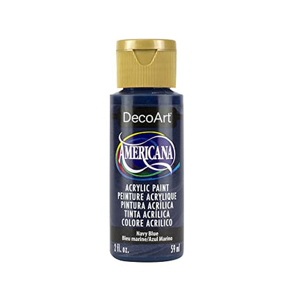 DecoArt Americana Acrylic Paint, 2-Ounce, Navy Blue - color: Navy Blue, size: 2 Fl Oz (Pack of 1)