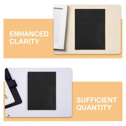 SEWCHICS 55pcs Black Carbon Graphite Transfer Paper with Dual Tip Stylus Pens for Stable Tracing on Canvas, Wood, Paper, and Artistic Surfaces, for Creative Projects