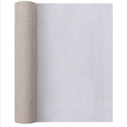 Linen Blend Canvas Roll Primed Blank 1m for Oil Painting 28-88cm Width(Width 28cm) - color: Width 28cm