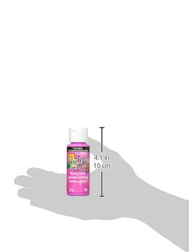 DecoArt DCA99-3 Crafter's Acrylic Paint, 2-Ounce, Fun Fuchsia - color: Fun Fuchsia, size: 2 Fl Oz (Pack of 1)