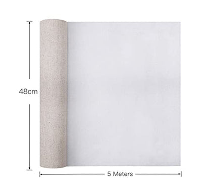 Painting Canvas Roll One Roll Professional Blank Canvas for Painting Layer Acrylic Oil Painting Canvas Linen Blend Primed Art Supplies for Artist Natural Cotton Canvas Fabric - color: 48 X 500cm