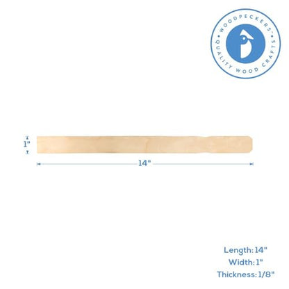 14 Inch Paint Sticks, Box of 500 Hardwood Paint Stirrers, Wood Mixing Paddles for Epoxy or Resin, Garden or Library Markers by Woodpeckers - size: 14 inch