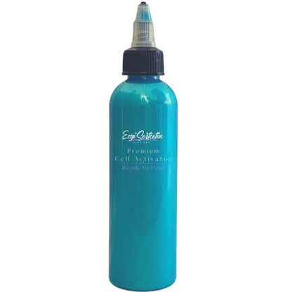 Ezgi Sertcetin Premium Cell Activator for Acrylic Pouring | Ready to Pour | Create Perfect and Unique Cells in Your Painting Works | 4oz | Metallic Talia Turquoise - color: Metallic Talia Turquoise