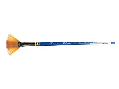 Winsor & Newton Cotman Water Colour Series 888 Short Handle Synthetic Brush, SH #4 - size: SH #4, style: Series 888 Fan