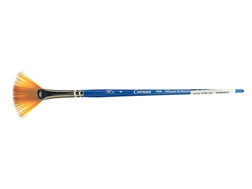 Winsor & Newton Cotman Water Colour Series 888 Short Handle Synthetic Brush, SH #4 - size: SH #4, style: Series 888 Fan