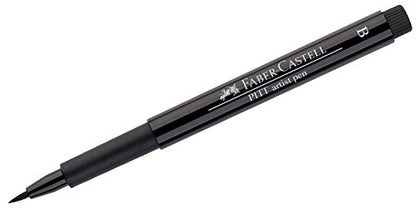 Faber-Castell Art & Graphic Pitt Artist Pen Brush India Ink Pen, Black, Single Pitt Pen, for Art, Craft, Drawing, Sketching, Home, School, University, Colouring - color: Black, size: 1 Count (Pack of 1)