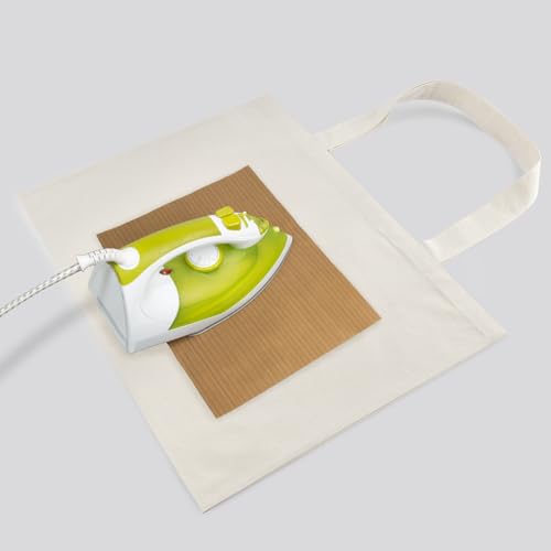 NPBAG 15 Pack 20'' X 16'' Large Natural Cotton Tote Bags, Lightweight Blank Bulk Cloth Bags with 1pc of PTFE Teflon Sheet - color: Natural, size: Large