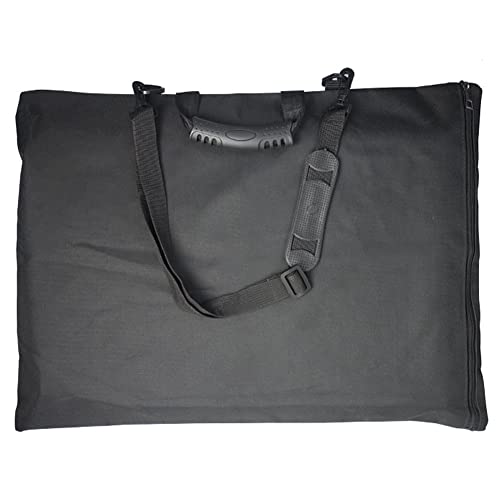 8K Waterproof Artist Portfolio Case for Men Women Art Portfolio Carry Case Bag Drawing Painting Sketching Boards Bag Adjustable Artist Shoulder Bag with Zipper&Handles Art Supplies Storage Bag (Black)