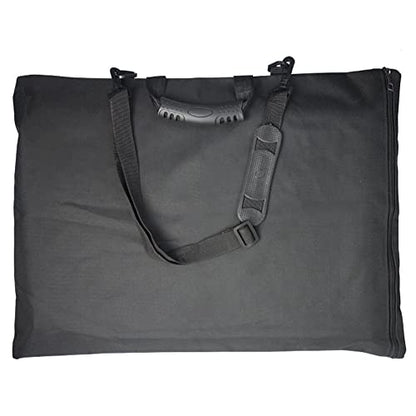 8K Waterproof Artist Portfolio Case for Men Women Art Portfolio Carry Case Bag Drawing Painting Sketching Boards Bag Adjustable Artist Shoulder Bag with Zipper&Handles Art Supplies Storage Bag (Black)