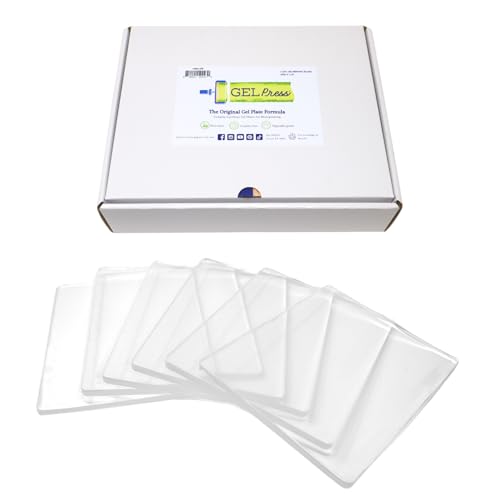 Gel Press Monoprinting Print Plates – 8” x 10” Gel Plate Class Pack Value Pack - Printmaking Supplies - Reusable Gel Printing Plates for Press Art for Card Making, Scrapbooking, Arts and Crafts 6-Pack - size: 8" x 10" 6-pack