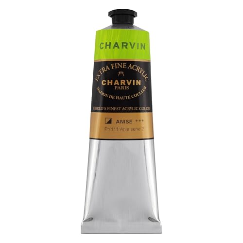 Charvin Extra Fine Professional Acrylic Paint - Anise, 150ml Tube, Triple-Milled, Lightfast Pigments, Open Stock Artist Acrylic Paints in Nature-Inspired Hues - color: Anise, size: 5.07 Fl Oz (Pack of 1)
