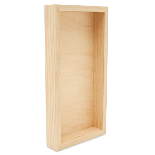 Woodpeckers 4 x 12 x 1-1/2-inch Wood Canvas Sign Blanks with Frame, Pack of 4 Wood Cradled Panels for Wall Art Sets - size: 4 x 12 x 1-1/2 inch