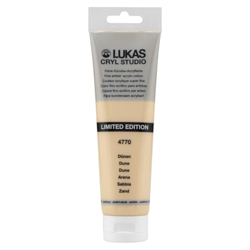 Lukas CRYL Studio Artist Acrylic Paint, Dune, 125 ml Tube - High Pigment Acrylic Paints for Canvas Painting, Large Scale Works - Medium-Viscosity, Water-Mixable, Fast Drying - color: Dune, size: 4.23 Fl Oz (Pack of 1)