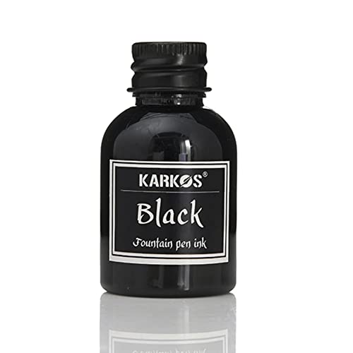 3PCS Calligraphy Pen Ink, Fountain Dip Pen Ink Set Non-Carbon Drawing Writing Art Craft Calligraphy Inks Bottles, Glass Dip Pen Ink 30ml - color: Black, size: 3 Pack
