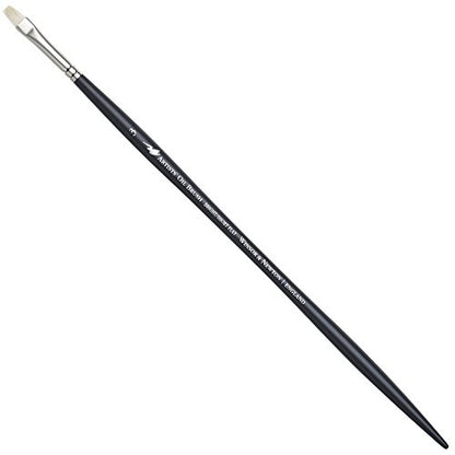 Winsor & Newton Artists' Oil Hog Paint Brush, Long Handle Size 3, Bright - size: #3, style: Bright
