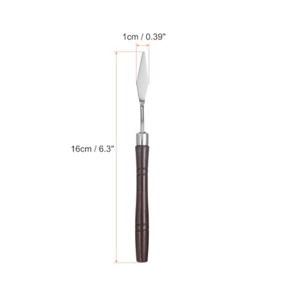 HARFINGTON 8pcs Palette Knife Painting Tool 6.3" Pointed Stainless Steel Blade Plastic Handle Spatula Painting Pallet Knife for Oil Canvas, Red - color: Red