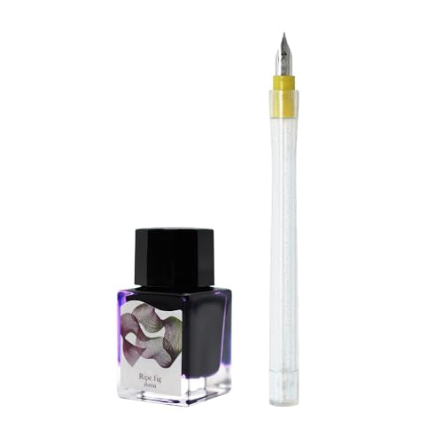 Sailor 10-0251-702 Fountain Pen Dip Pen Ink Set - Dipton + Hocoro - Leipe Fig/Scene Calligraphy - color: Lipe Fig/Scene
