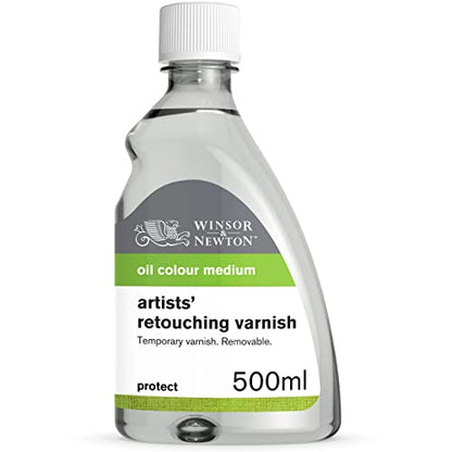 Winsor & Newton Professional Artists' Retouching Varnish, 500ml (16.9-oz) Bottle - color: Retouching Varnish, style: 16.9-oz Bottle