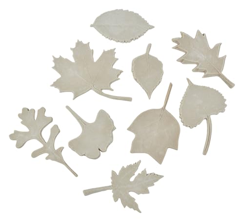 Sax Natures Impressions Leaf Print, Assorted Sizes (Set of 10),Brown