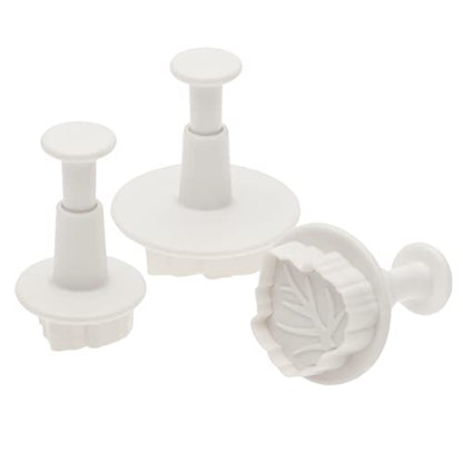 Ateco Set of 3 Sugar Paste Wide Leaf Cutters - style: Wide Leaf, set of 3