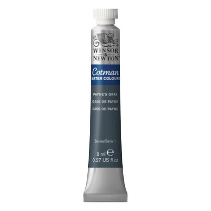 Winsor & Newton Cotman Watercolor Paint, 8ml (0.27-oz) Tube, Payne's Gray - color: Payne's Gray, style: 0.27-oz Tube