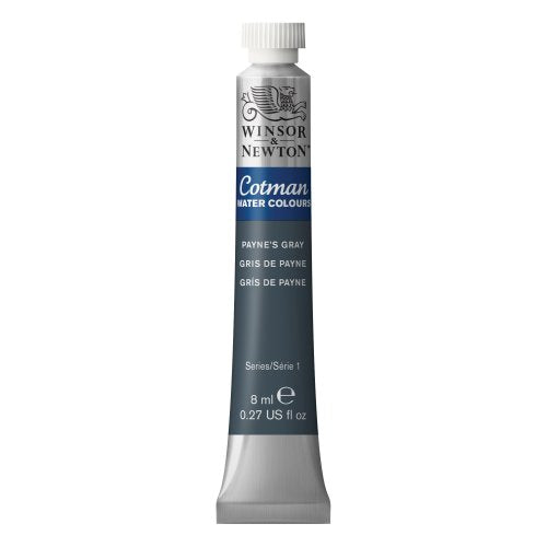 Winsor & Newton Cotman Watercolor Paint, 8ml (0.27-oz) Tube, Payne's Gray - color: Payne's Gray, style: 0.27-oz Tube