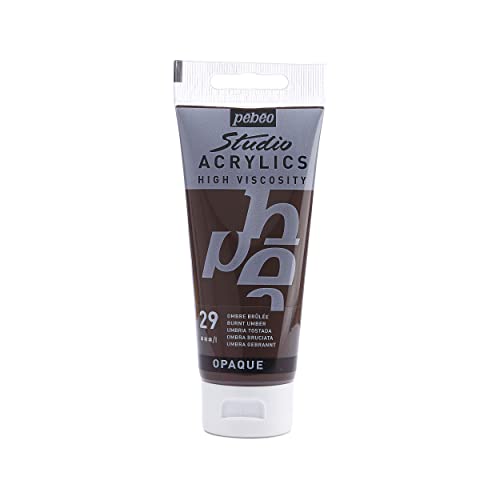 Pebeo - Acrylic Fine Studio Acrylics - Burnt Umber - Burnt Umber 100ml/3.38oz - color: Burnt Umber